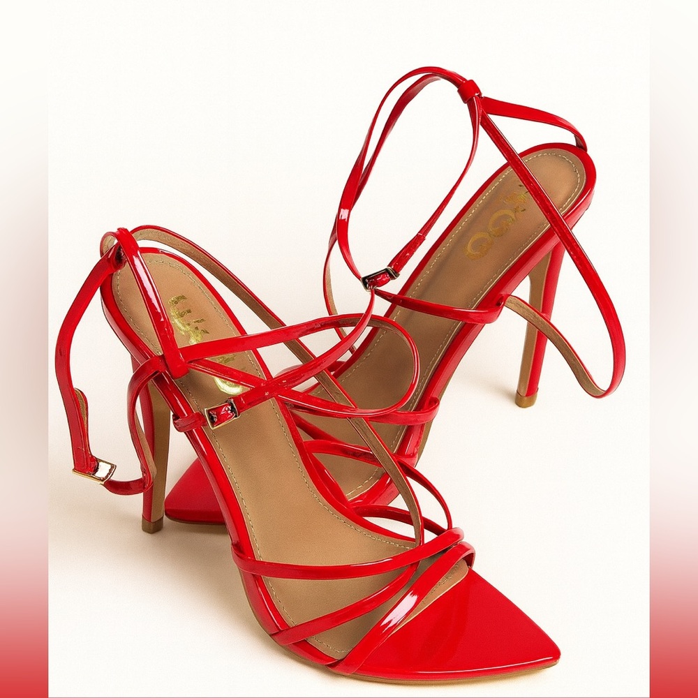 EGO Red Strappy Heels – Size 10
Brand New in Box